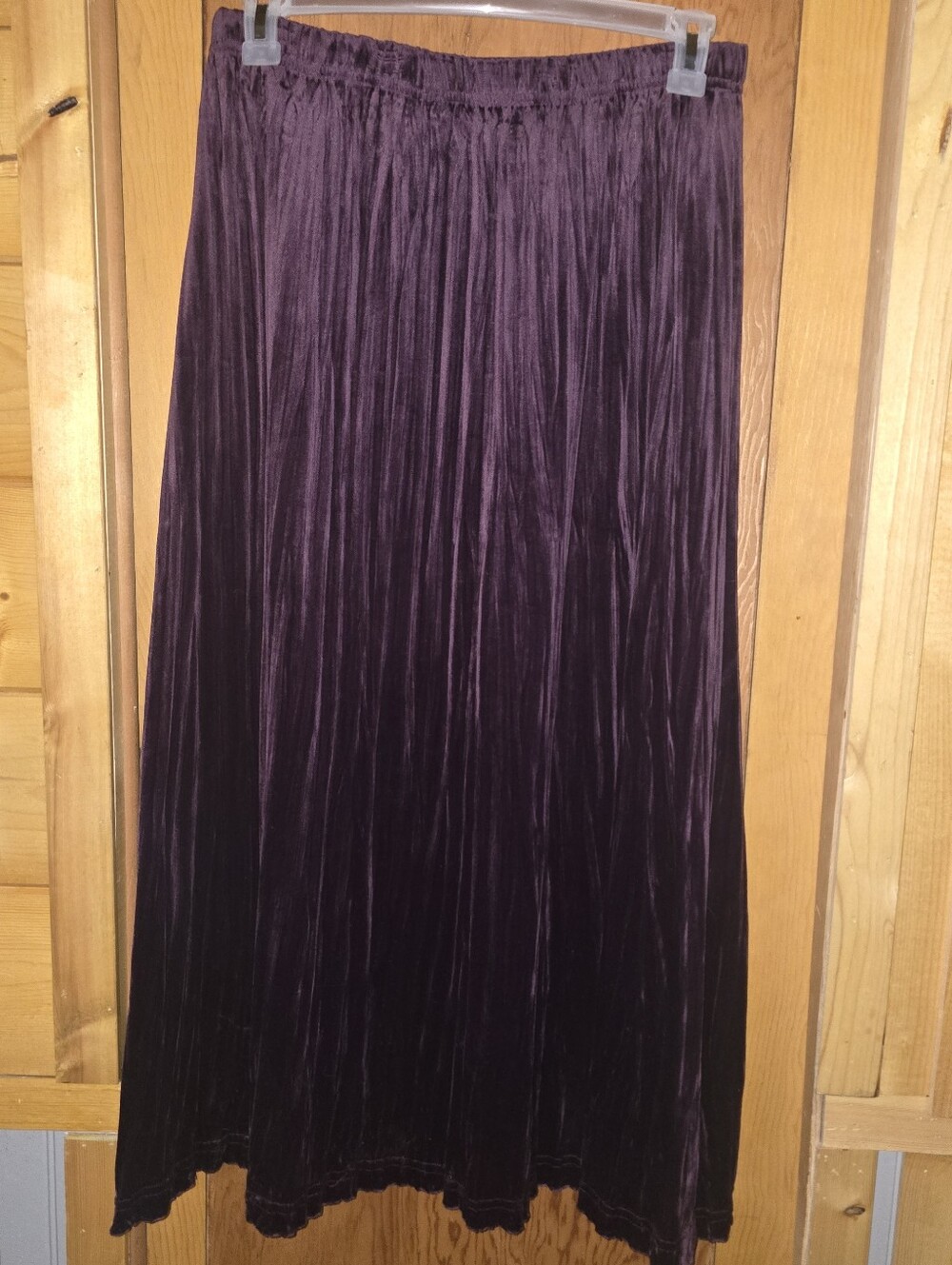 Coldwater creek XL velvety purple maxi skirt